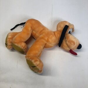 Vintage Hasbro Softies Disney Plush Pluto Floppy Stuffed Animal Mickey Mouse 13"
